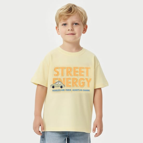 Juniors Typographic Print T-shirt