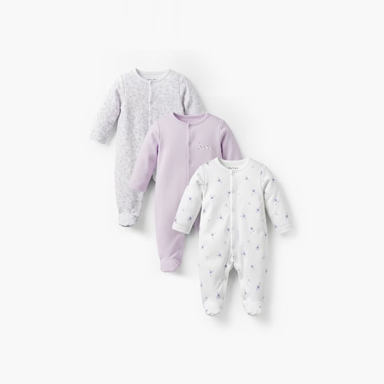 Juniors Printed Sleepsuits - Pack of 3