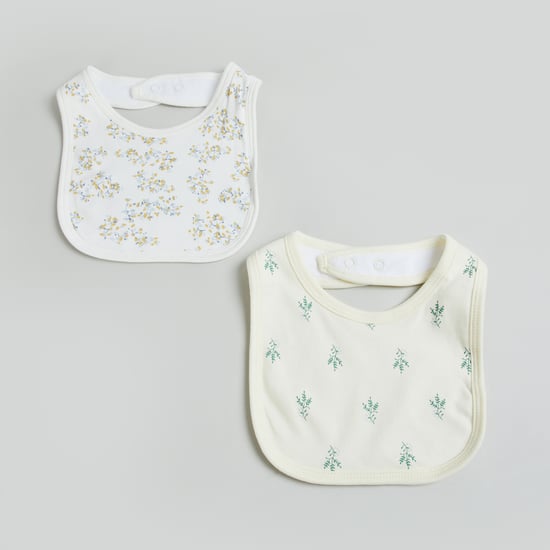 Juniors Printed Baby Bib - Set of 2