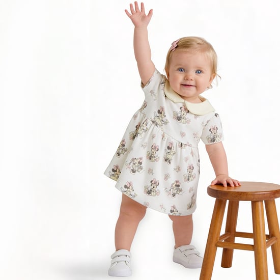 Juniors Minnie Mouse Print A-Line Dress