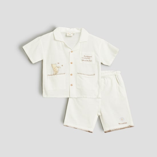 Juniors Printed Shirt and Shorts Set