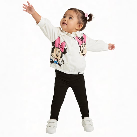 Juniors Minnie Mouse Print Shirt