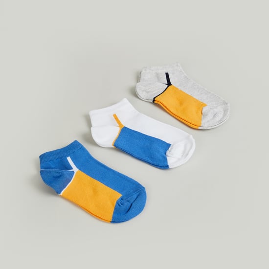 Juniors Colourblocked Socks - Pack of 3