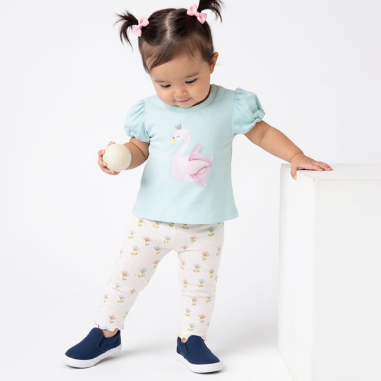 Juniors Floral Printed Leggings