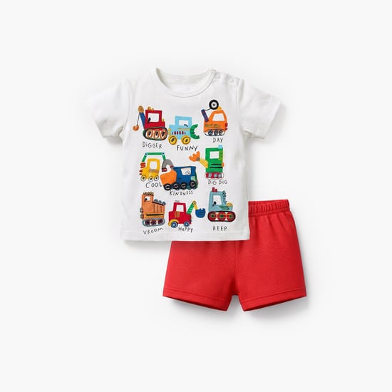 Juniors Applique T-shirt & Short Set