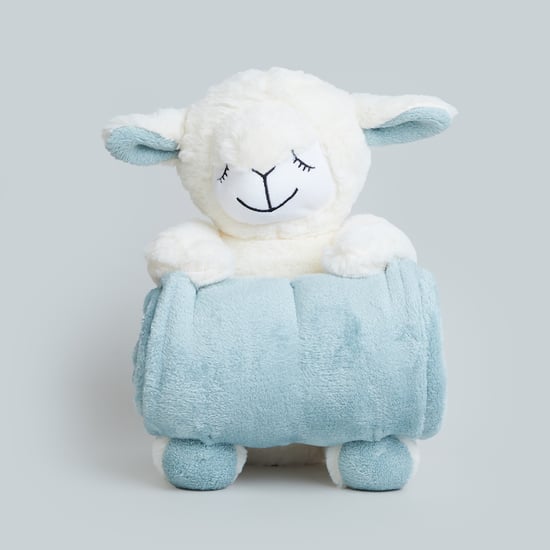 Juniors Blanket with Sheep Soft Toy