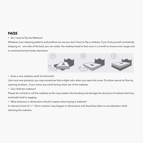 Restofit Ultima 6-Inches Orthopaedic Queen Mattress with Memory Foam, 150x195cm - White