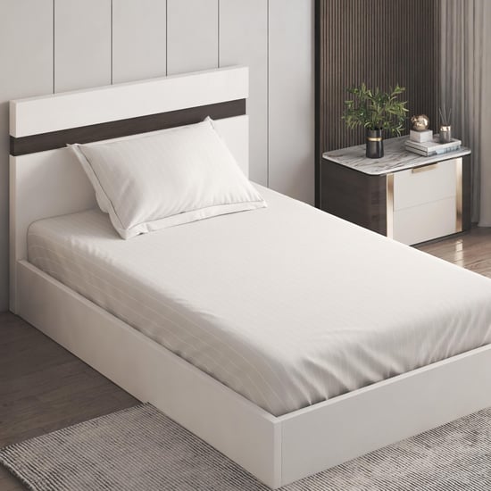 Campbell Sateen Cotton 210TC Striped 2Pcs Single Bedsheet Set