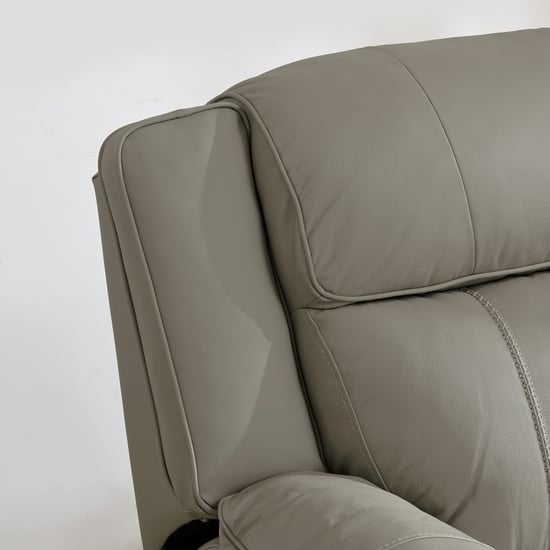 Torino Half Leather 3+1+1 Seater Electric Recliner Set - Grey