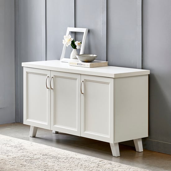 Helios Alton 15 Pairs Shoe Cabinet - White