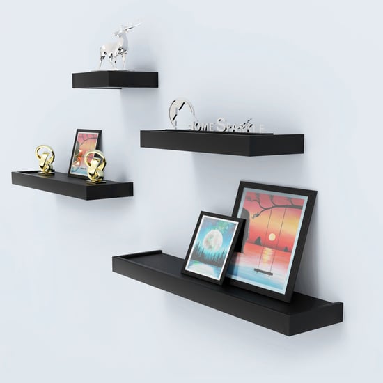 HOME SPARKLE Set of 4 DIY Cubic Wall Shelves