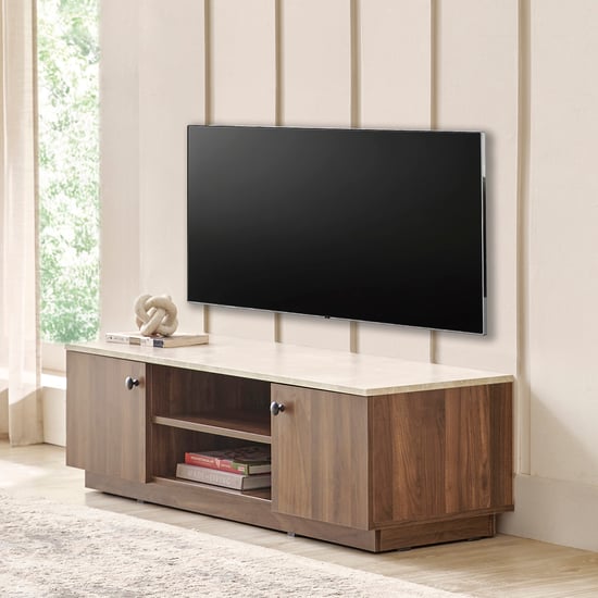 Helios Addison Compact TV Unit - Brown
