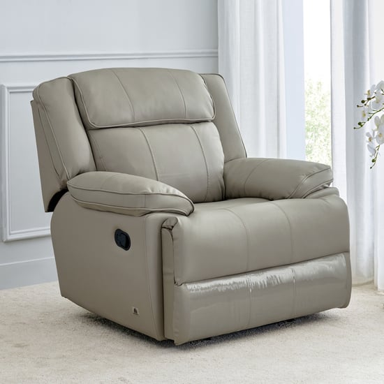 Torino Faux Leather 1-Seater Recliner - Grey