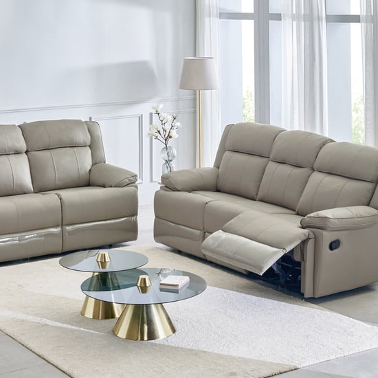 Torino Faux Leather 3+2 Seater Recliner - Grey