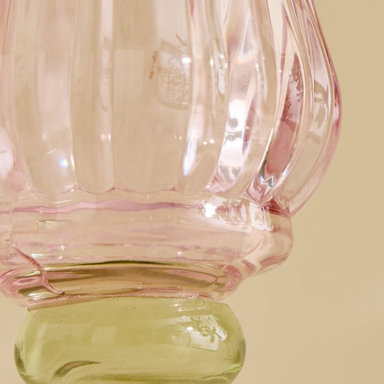 Fiora Delphi Glass Tulip Pedestal T-Light Holder