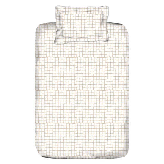 Spinel Zima 2Pcs Checked Single Bedsheet Set