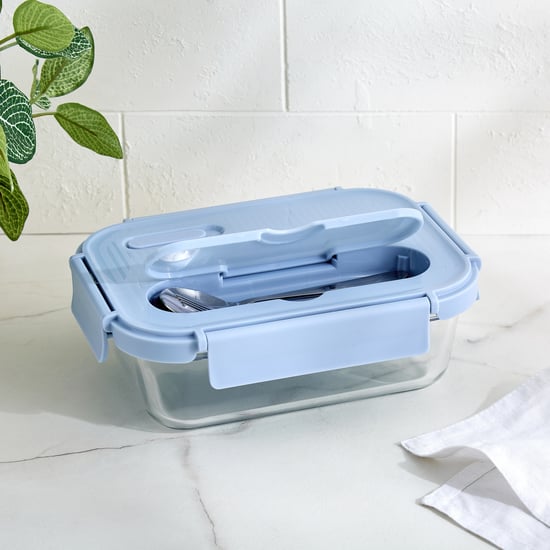 Korobka Meadow Glass Lunch Box with Cutlery - 1.5L