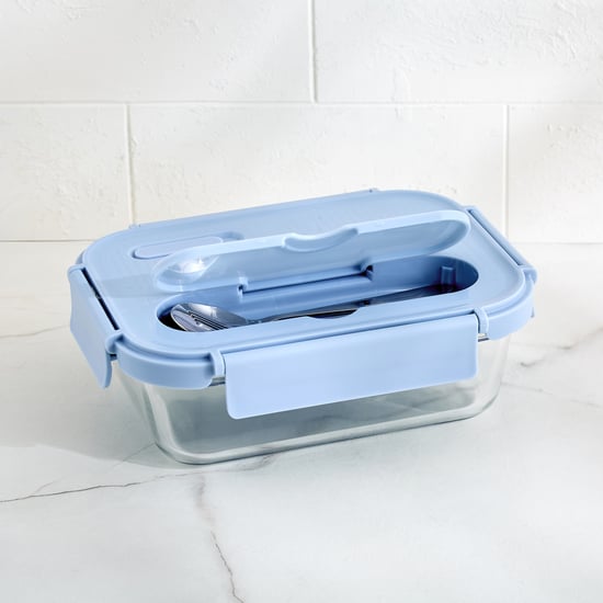 Korobka Meadow Glass Lunch Box with Cutlery - 1.5L