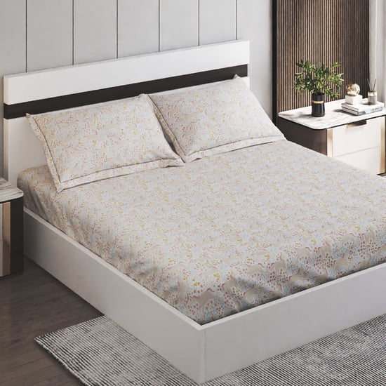 Slate Kids Unicorn 150TC Printed 3Pcs Queen Bedsheet Set