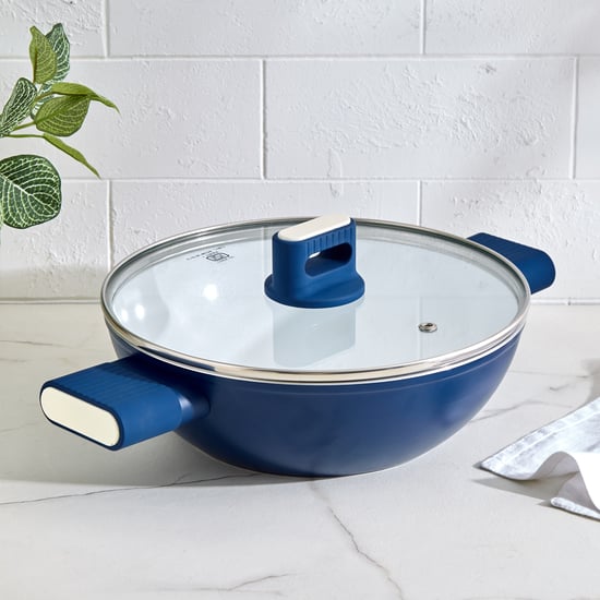Regal Luxe Armada Aluminium Non-Stick Kadhai With Lid - 2.5L