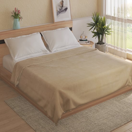 Natural Tranq Florent Sherpa Double Blanket
