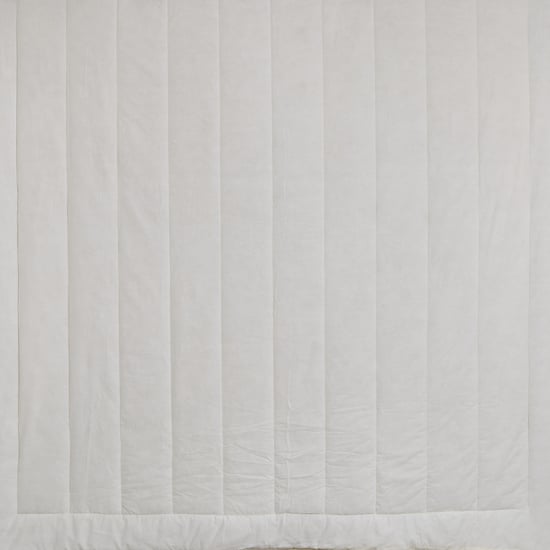 Natural Tranq Ondora Cotton Reversible Double Bed Cover
