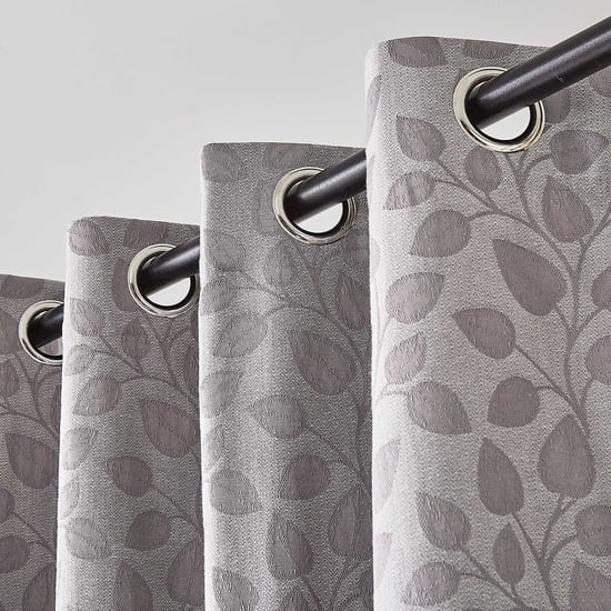 Southwalk Set of 2 Jacquard Light Filtering Door Curtains - 9ft