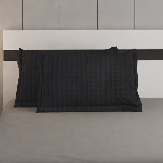 Ecliptic Saga Chess Set of 2 Quilted Pillow Covers - 70x45cm