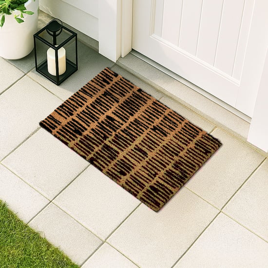 Stencila Striate Coir Printed Doormat - 60x40cm