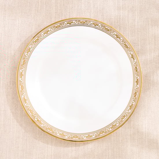 Midas Vellum Bone China Printed Dinner Plate - 27cm