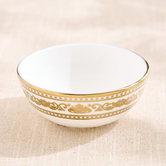 Midas Vellum Bone China Printed Katori - 150ml