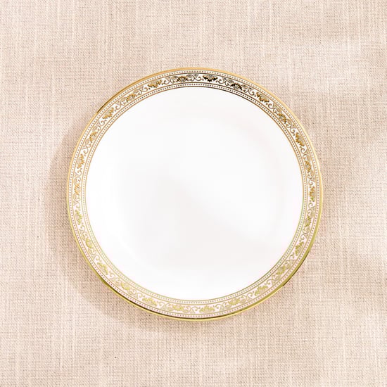 Midas Vellum Bone China Printed Side Plate - 18.5cm