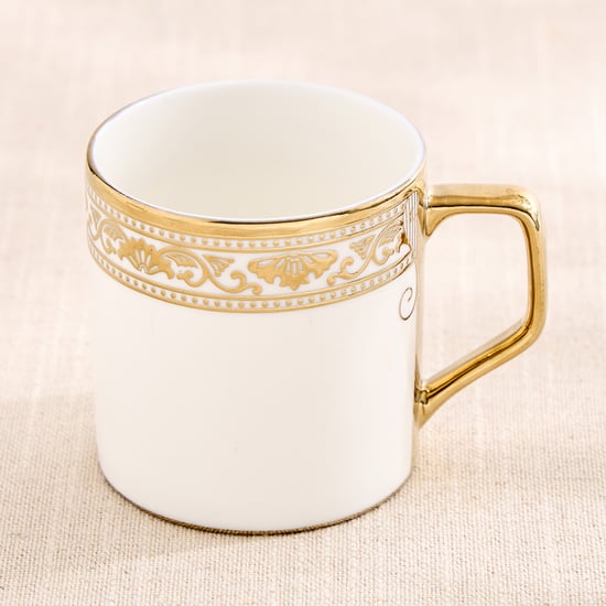 Midas Vellum Bone China Printed Coffee Mug - 220ml