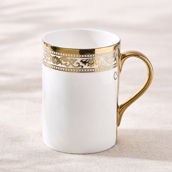Midas Vellum Bone China Printed Coffee Mug - 330ml