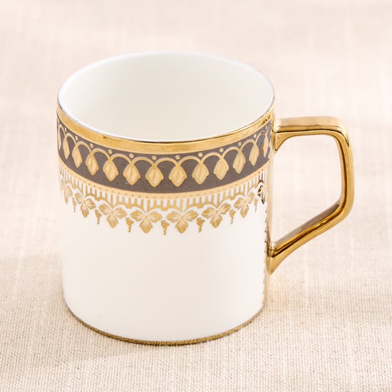 Midas Grisa Bone China Printed Coffee Mug - 220ml