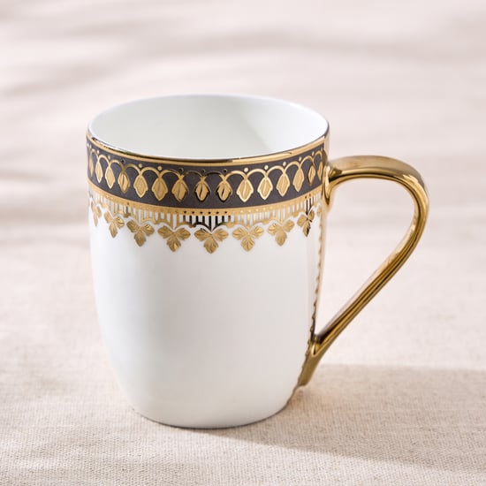 Midas Grisa Bone China Printed Coffee Mug - 330ml