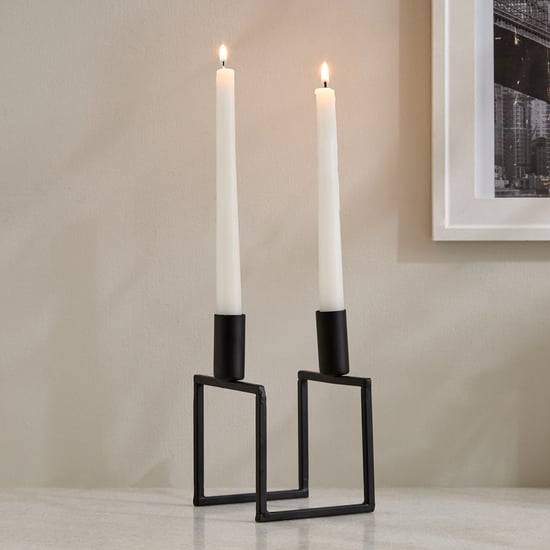 Romo Est Nico Metal U Double Candle Holders