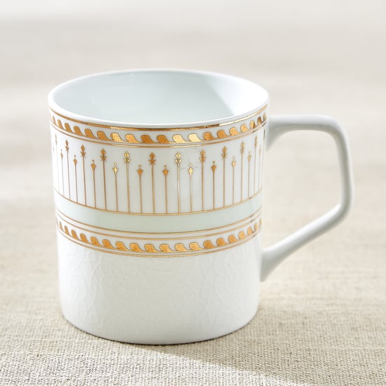 India Inspired Elephant Bone China Printed Coffee Mug - 230ml