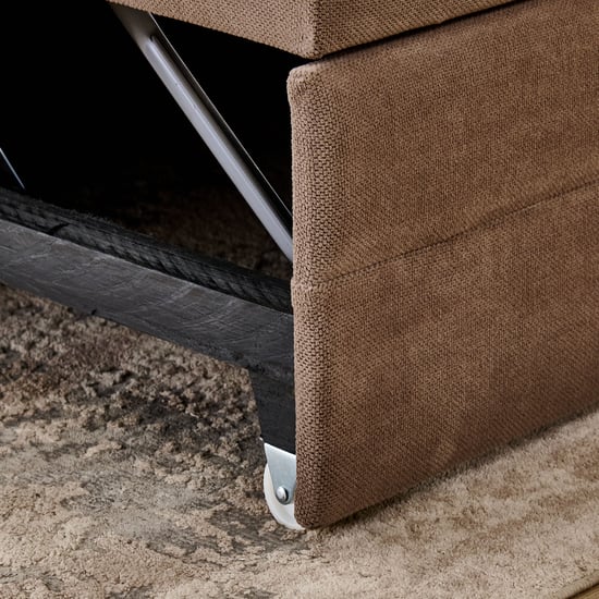 Helios Comet NXT Fabric 2-Seater Sofa Bed - Brown