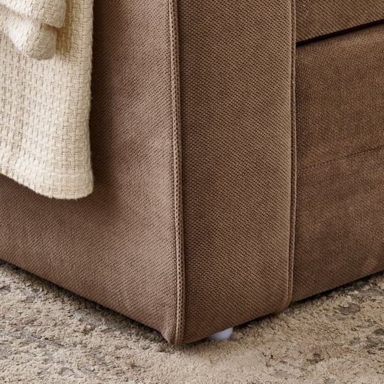 Helios Comet NXT Fabric 2-Seater Sofa Bed - Brown