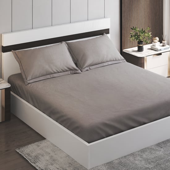 Eternity Luxe Lustre Cotton 325TC 3Pcs King Fitted Bedsheet Set