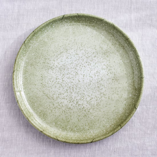 Meadows Reactive Moss Tile Melamine Dinner Plate - 25.5cm