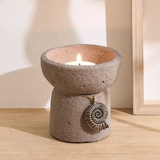 Grain Bruno Cement T-Light Holder - Small