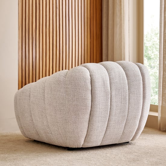 Alchemy Fabric 1-Seater Sofa - Ivory