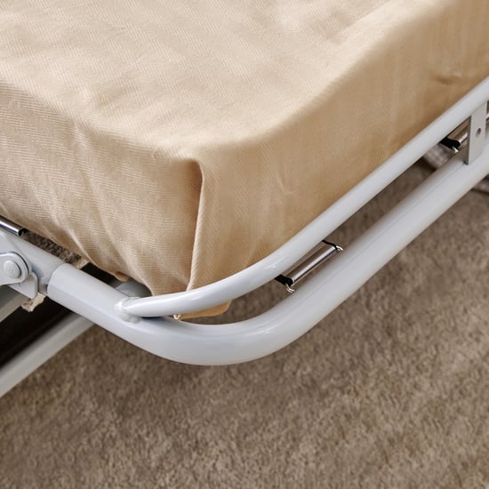 Canaria Fabric 3-Seater Sofa Bed with Cushions - Ivory