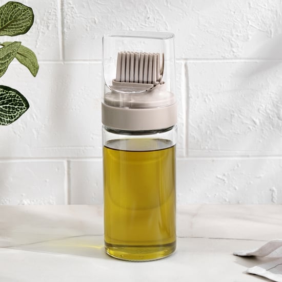 Pamolive Cierie Glass Oil Bottle with Silicone Brush - 170ml