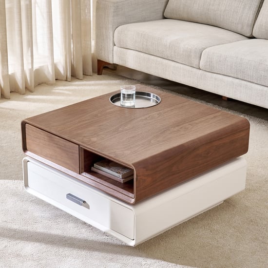 Havana Swivel Coffee Table - Walnut
