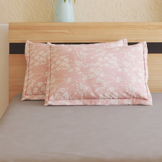 Ezra Silvertree Set of 2 Floral Print Pillow Covers - 70x45cm