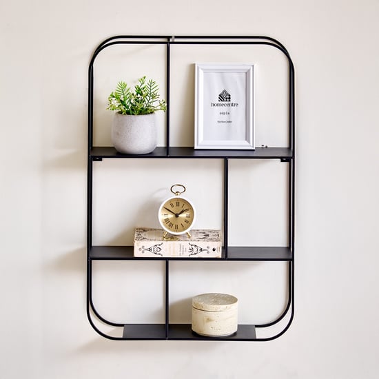 Pegasus Metal Wall Shelf - Black