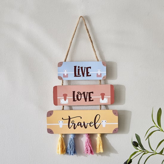 Garnet Interior Wooden Hanging Quote Wall Accent